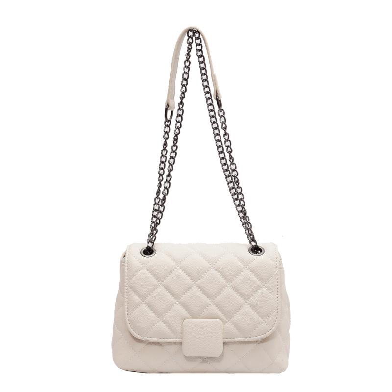 Bag women's rhombus chain bag autumn and winter new high-end small bag designer shoulder messenger bag