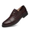 Men's Cross-Border Leather Formal Shoes - Soft Sole, Casual, Lace-up, Top Layer Cowhide, New Style