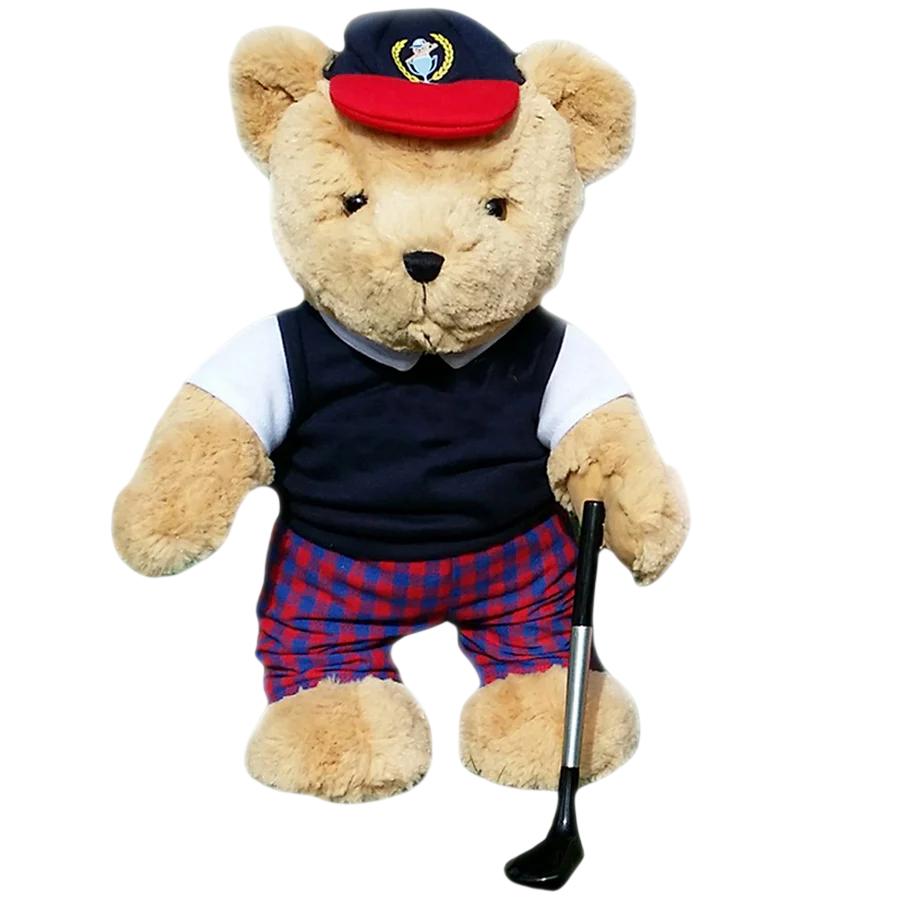 Golfen, Golfjunge, Teddybär, Samt-Stofftier