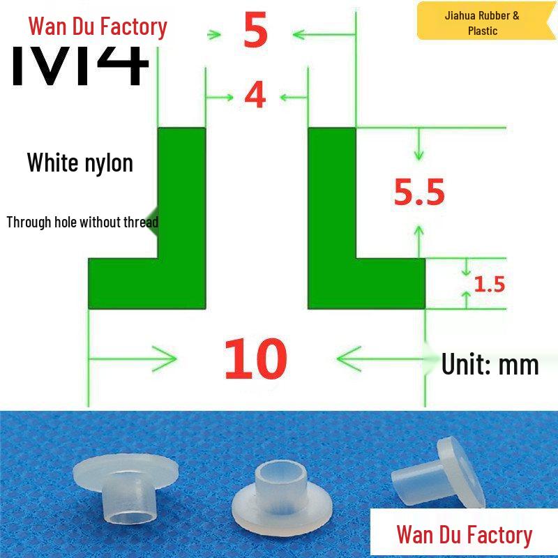 T-Shaped Nylon Insulating Bushing Spacer for M3-M35 Threads