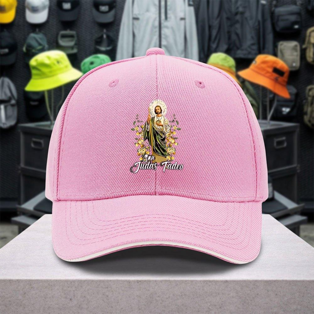 pc St Jude Pattern Sandwich Cap Unisex Easy Lightweight Adjustable Outdoor Baseball Cap Suitable for Sports Casual And
