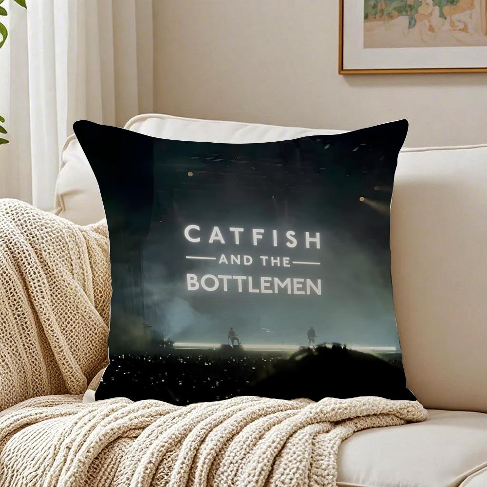 Band Alternative CCatfish and the BBottlemen Cushion Cover Pillowcase Antidustmite Living Room Sofa Decor Cushion Room