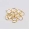 48Pcs/Lot 8-20mm Round Jump Rings Twisted Open Split Rings jump rings Connector For Jewelry Makings Findings Supplies DIY