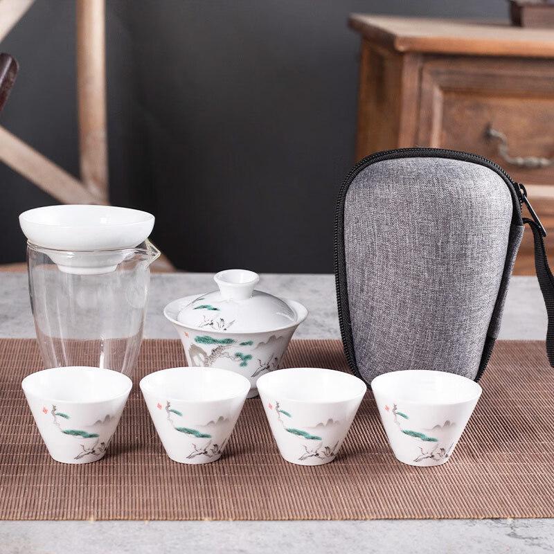 Nordic Style Outdoor Travel Ceramic Tea Set