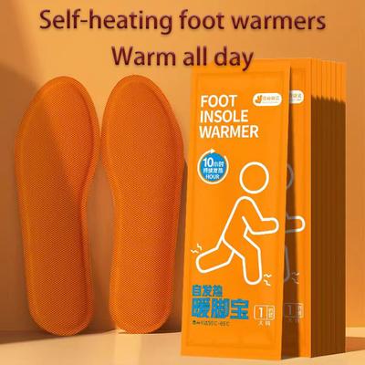 Selbsterhitzende Einlegesohle für Männer und Frauen zum Gehen. Selbsterhitzender Fußwärmer mit Sohle. Heizender Fußwärmer für Herbst und Winter