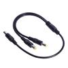 2 Way Power Distribution Cable, 5.5x2.5mm  Adapter Power Splitter Cable for LED Lighting and Surveillances Gear