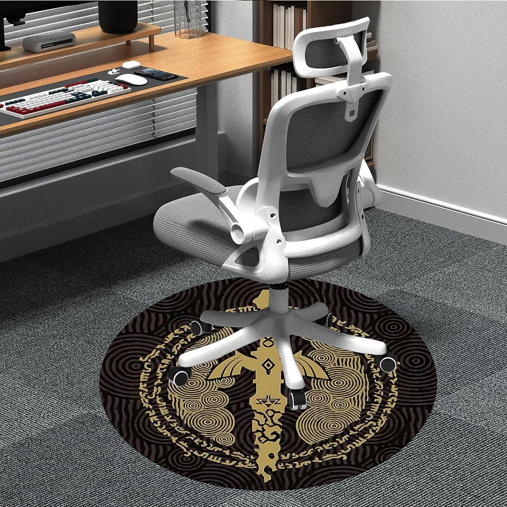 Legend of Zelda Büro Runder Teppich, Unter Bürostühlen Schlafzimmer Wohnzimmer Heimdeko a0908150