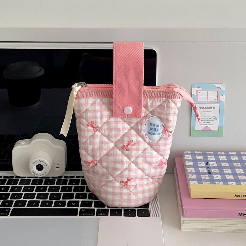 MINKYS Kawaii Big Capacity Girls Pencil Case Pen Storage Bag Cute Pencilcase Pencil Punch Back To School Kids Gift Stationery