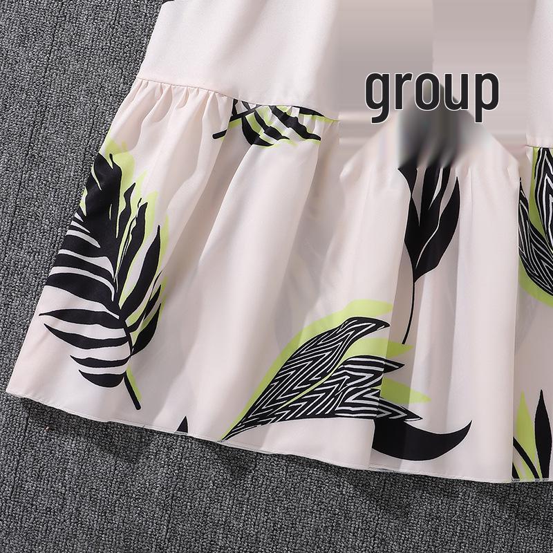 Europäisches & Amerikanisches Sommerkleid für Große Mädchen, Kurzarm, Bedruckt - Neuer Stil, Heißer Verkäufer