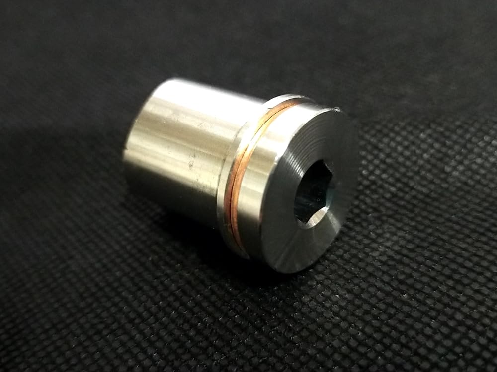 O2 Sensor Adapter Long Type & Cap Stainless Steel M18