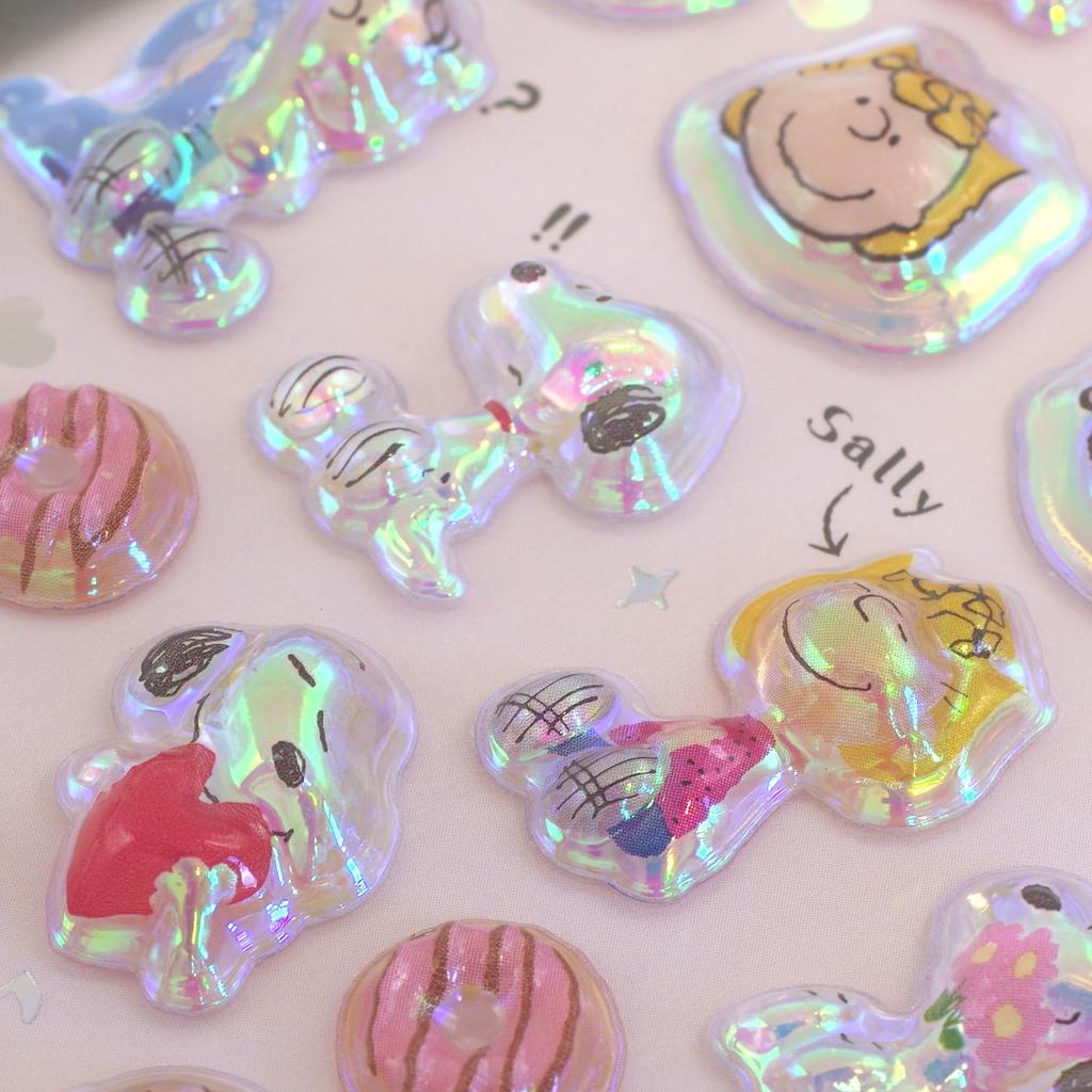 Bonbon Drop Stickers by Churukira [Snoopy & Friends] 3D Glitter S8815500