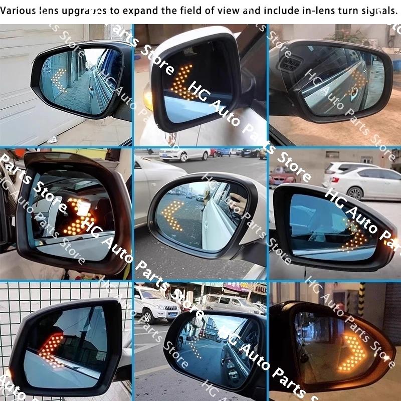 Auto Left Right Rear Heated Mirror Glass Cover Frame Turn Signal Light Bottom For Honda Vezel HRV HR-V - 2024 2025