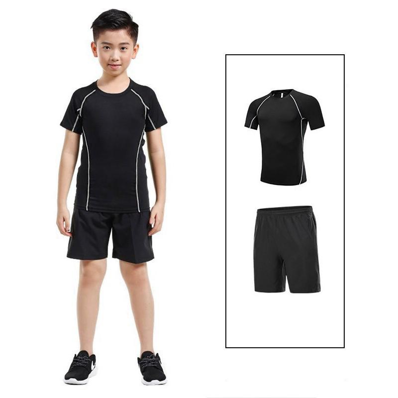 

Дитячий швидкосохнучий дихаючий спортивний комплект - Ідеально підходить для баскетболу, футболу, бігу та фітнесу. Size 24 (120cm) 40-50 lbs