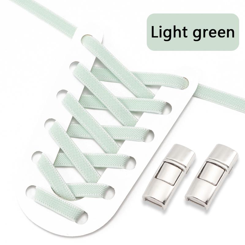 Elastic Laces Sneakers Press Lock Shoelaces Without Ties 8MM Wide Flats No Tie Shoe Laces Kids Adult Sports Running Shoelace NEW