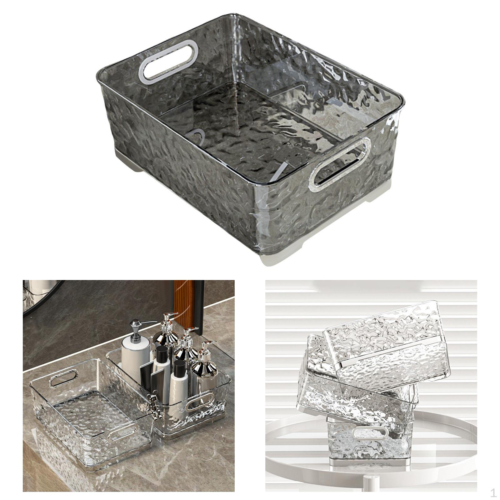 

Косметична скринька Кошик для дрібниць Портативний ящик Ванна кімната сірий колір