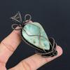 Hemimorphite Pendant, 999 Copper Wire Wrapped Gemstone Jewelry, Handmade Pendant, For Thanksgiving