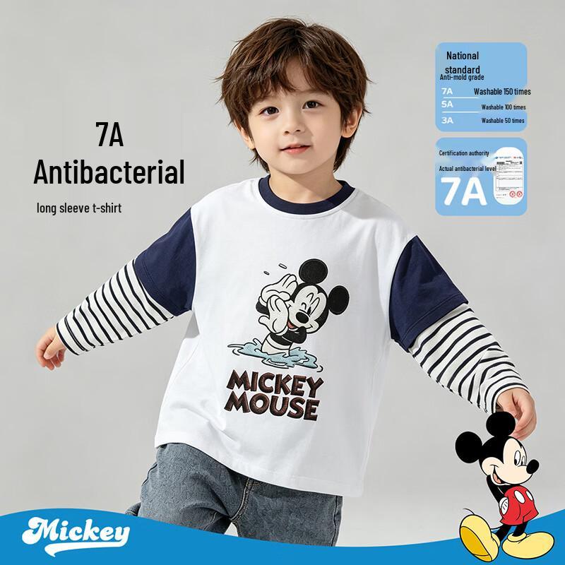 Disney Boys' Cotton Long Sleeve Cartoon T-Shirt