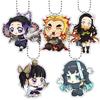 5cm Acrylic Anime Cartoon Kamado Nezuko Agatsuma Tanjiro Giyuu Q Version Keychain Game Character Backpack Pendant Charm Gift Toy