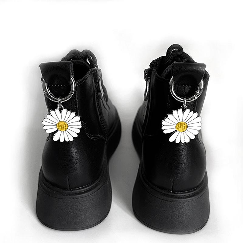 1Pc Removable Metal Daisy Flowers Martin Boot Shoes Buckles Decoration Pendant Martin Boots Shoe Accessories Y2K Party Jewelry