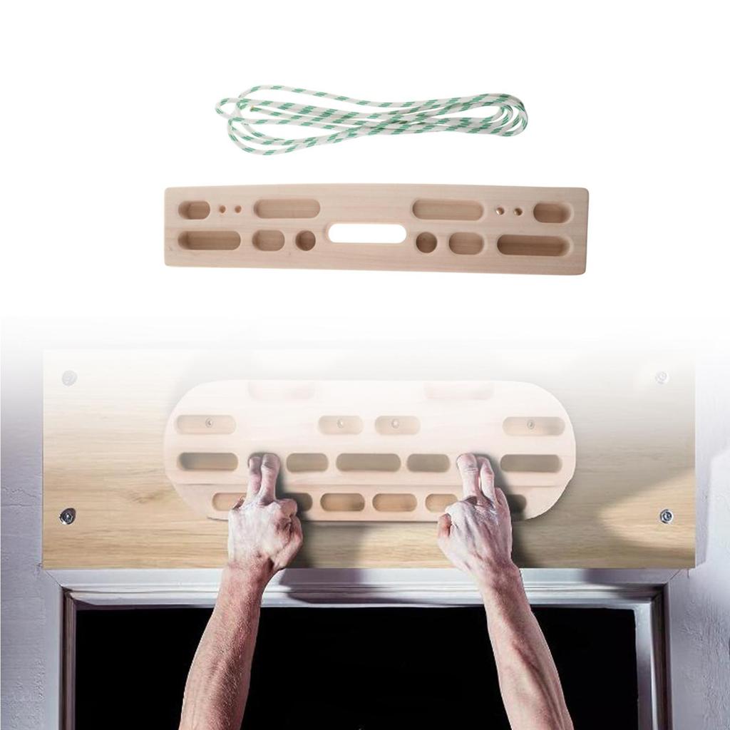 Rock Climbing Hangboard Forearm Exerciser Bouldering Gifts Enhance Finger Grip Strength Wooden Hangboard Hang Board for Climbing