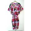 Indian Pink Long Fruit Print Cotton Hippie Maxi Women Nightwear Caftan Dress CKFTN-SCRN-FULL-BUYIT-027