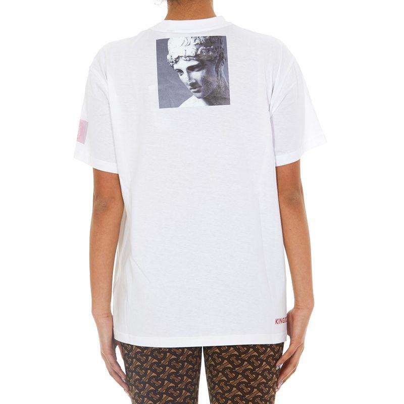 Burberry Women's Montage Print Cotton Short-Sleeve T-shirt White 80246561