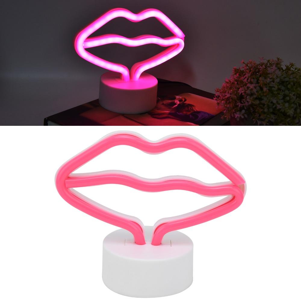 Pink LED Neon Light USB Powered Neon Light Lamp Gifts Neon Lamp  Home Decor