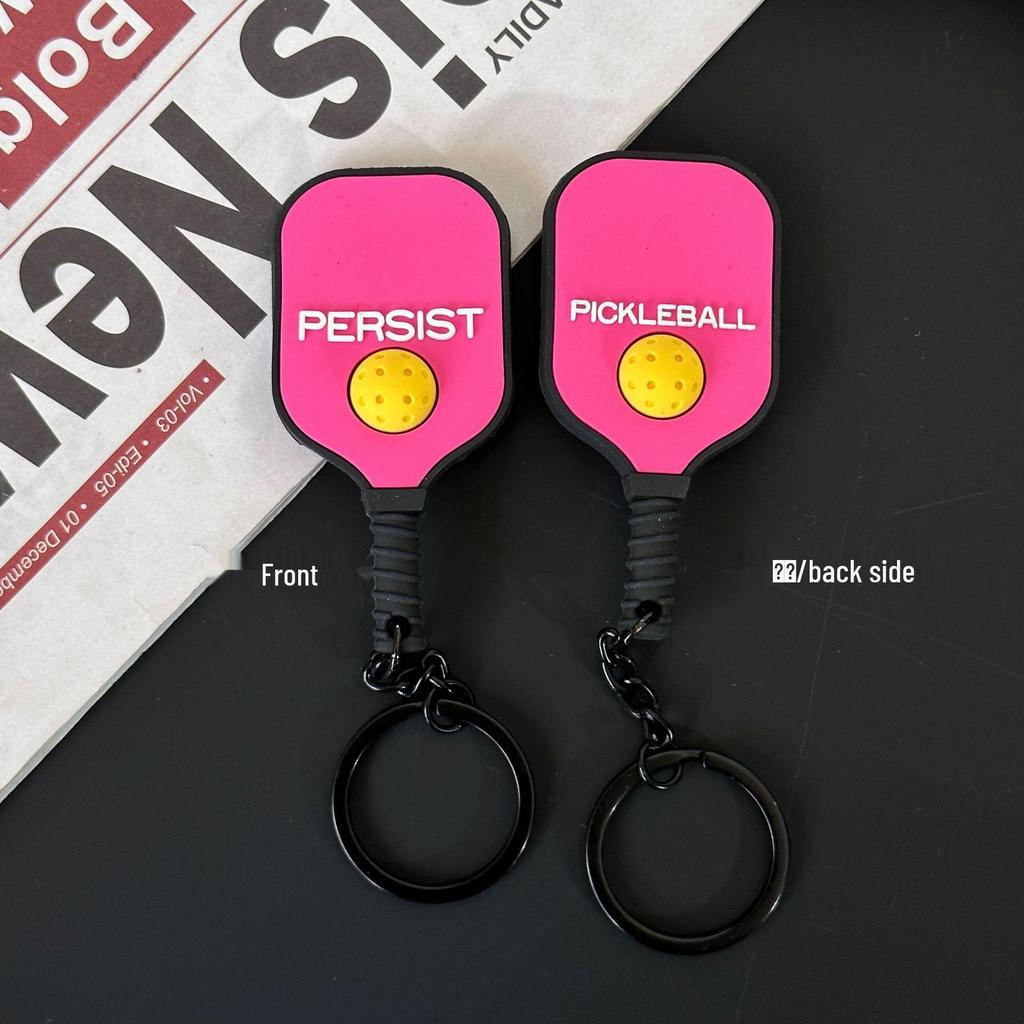 Fitness Series Gummi-Schlüsselanhänger: Hantel- & Kurzhantel-Anhänger für Geschenke