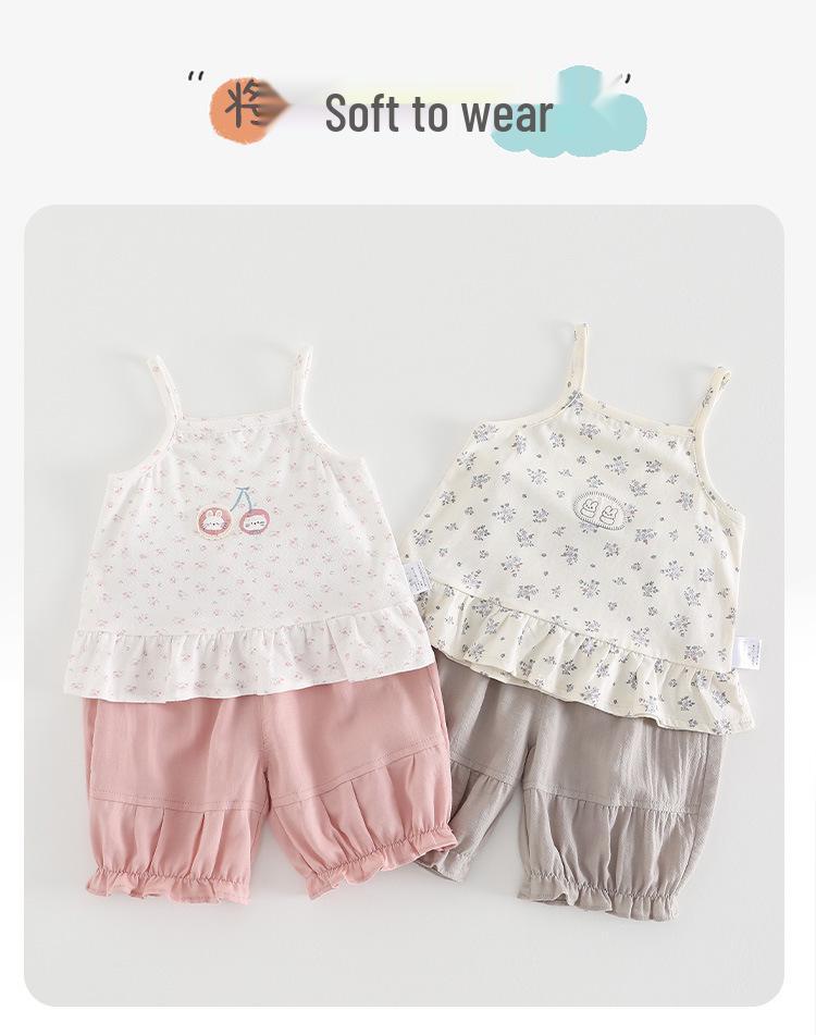 Stylish Summer Tank Top & Pants Set for Girls – Lightweight & Breathable Two-Piece Outfit