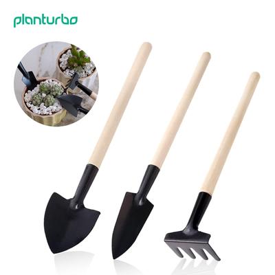 Planturbo 3 יחידות כלי גינון מיני נירוסטה נייד סט כלי יד לגינה כלי גינה לעציצים לטיפול בצמחים השתלה