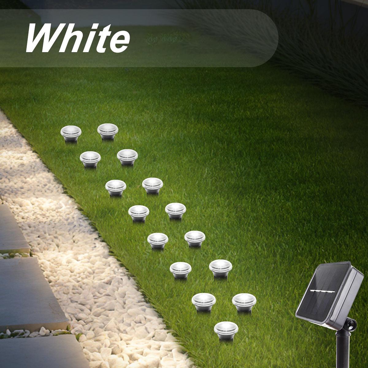 

Solar Garden Lights 30LED Solar Lights Outdoor Waterproof Pilot Light String for Lawn Trails Camping Birthday Holiday Decorative 15LEDS белый
