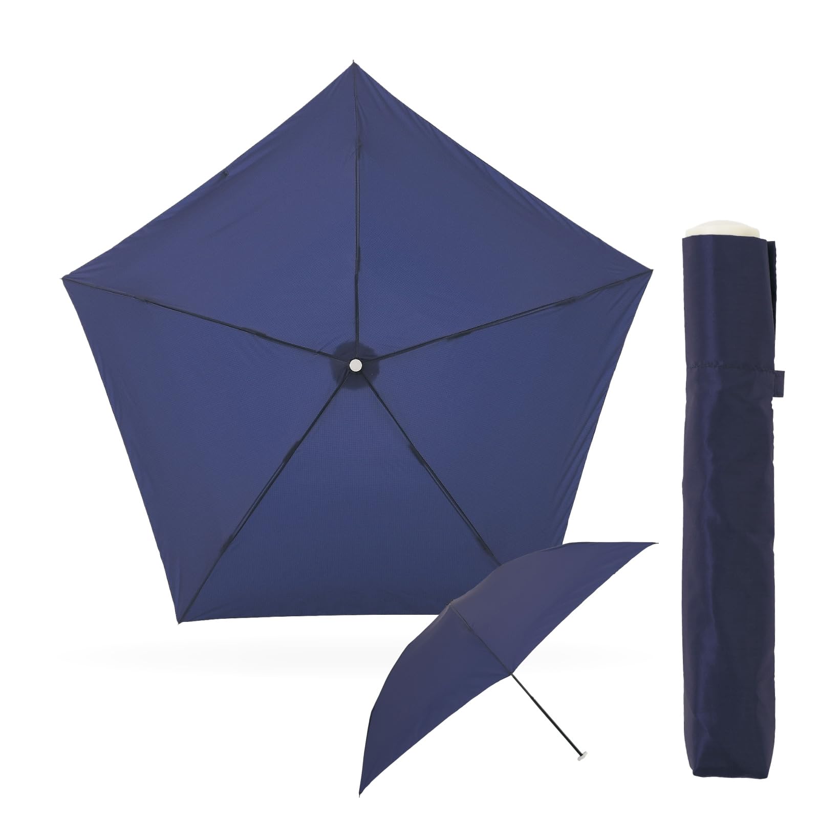 

Amvel Самый легкий 72 г складной, идеально подходит как для солнечной, так и для дождливой погоды, углеродное волокно и нанотехнологичная водоотталкивающая технология Midnight Pentagon72 мировой синий