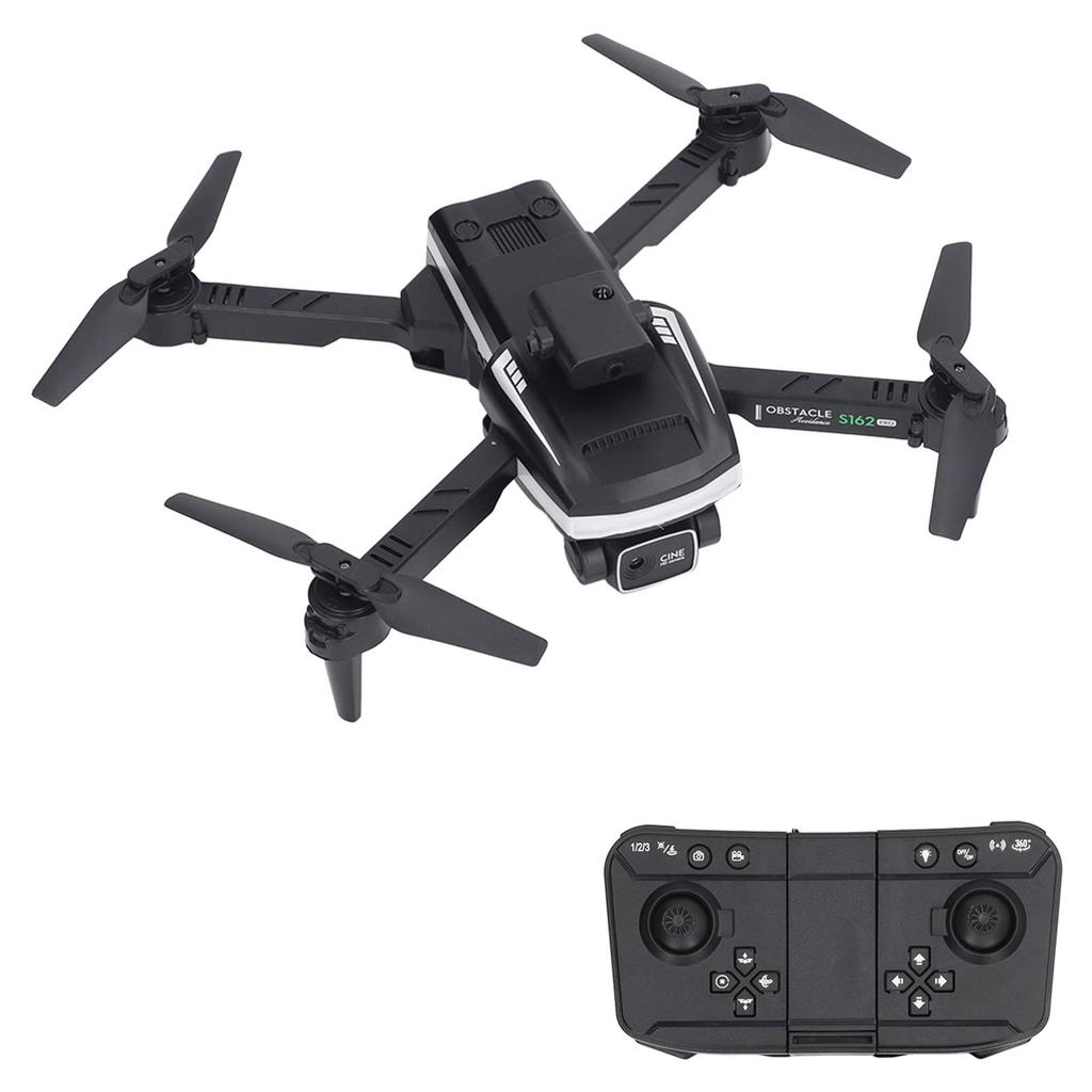 S162 RC Drone Obstacle Avoidance WIFI Drone Remote Control Quadcopter with 4K HD Dual Camera LED