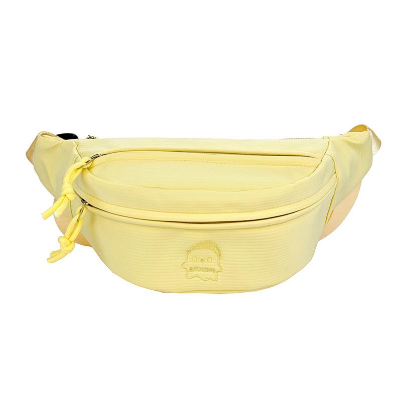 

Женская сумка через плечо, спортивная сумка на грудь, однотонная поясная сумка жёлтый