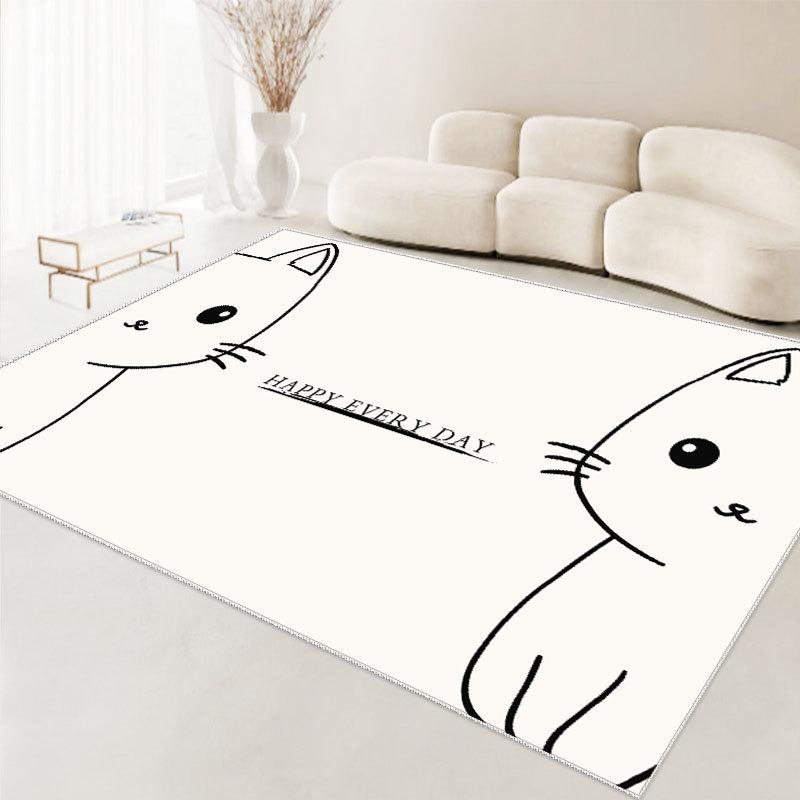 Cartoon Style Living Room Carpet Children's Room Home Carpet Bedroom Full Bed Carpet Anti Slip Dirt Resistant Washable Carpet