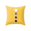 New Yellow Cartoon Plaid Pattern Pillowcase Home Fabric Sofa Pillow Cushion Cover Sleep Side
