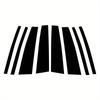8 pezzi Adatti per BMW X3 E83 2004-2007 2008 2009 2010 Montanti Pilastri Nero Lucido Finestrini Laterali Porte Striscia Decorativa Set Decorazione