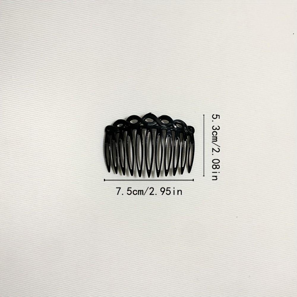 11 Teeth Simple Hair Clip Combs Straight Teeth Versatile Hair Accessories Durable French Vintage Weaving Hairpins Bridal Wedding