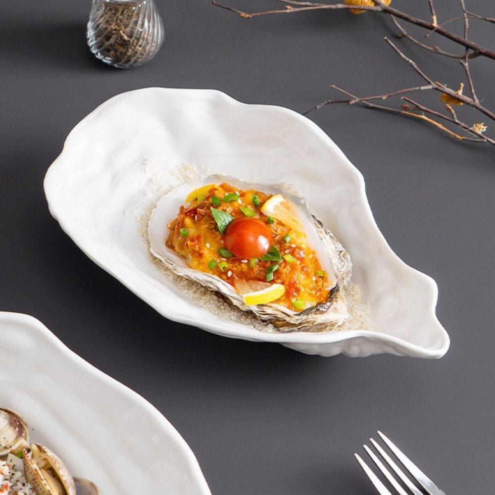 Ceramic Sashimi Plate Creative Storage Dish Kitchen Organizer Salad Plate  Hotel Table
