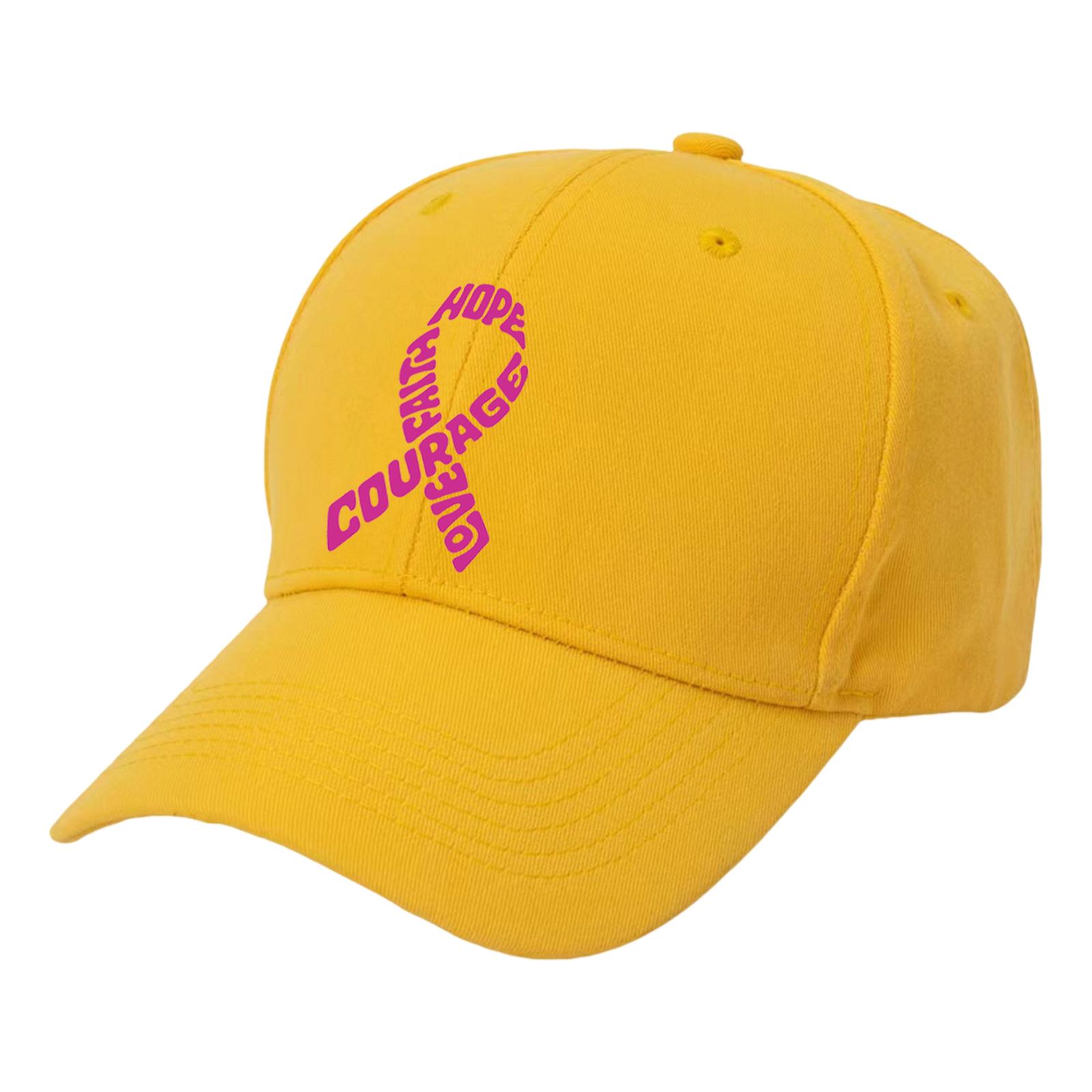 

Deep Crown Baseball Cap Fashionable Sun Hat Printed Peaked Cap One Size жёлтый