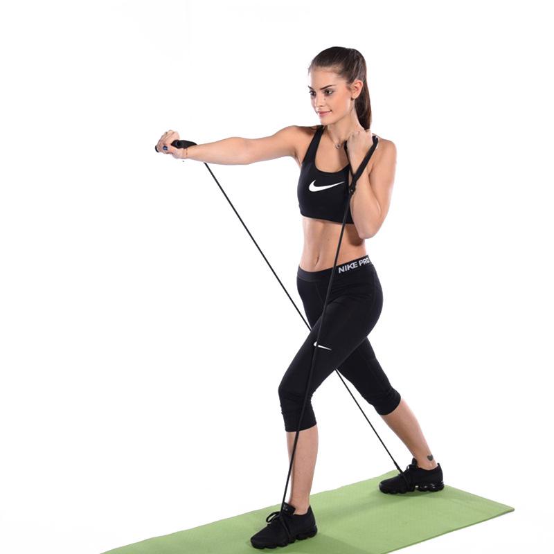 

Cross-border Fitness & Yoga Elastic Rope: Foot Pedal Resistance Device чёрный