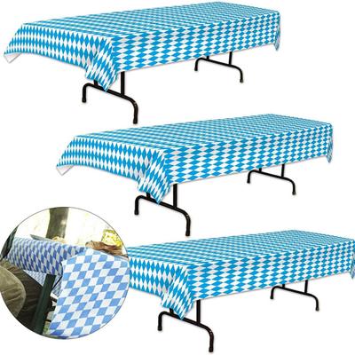 Oktoberfest-Tischdecke mit bayerischer Flagge, Karo-Tischdecke, Party-Dekoration für den Außenbereich
