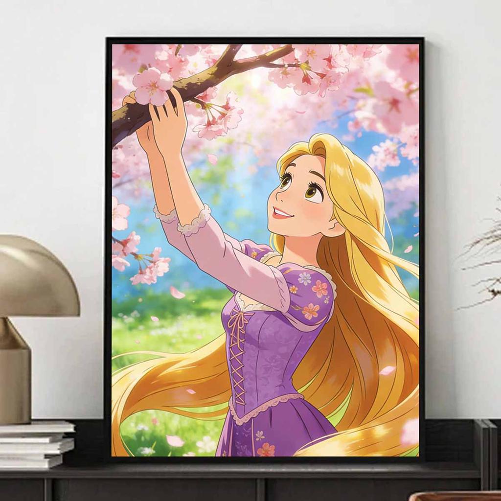 disney rapunzel cherry blossom diamond painting full diamond art kit handmade diy home decoration gift