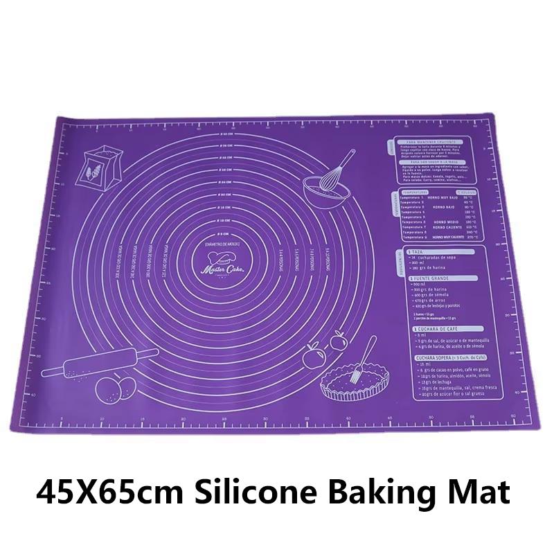 Food Grade Silicone Baking Mat Non-slip Pastry Mat for Rolling Out Dough Making Pie Crust and Fondant with Measuring Function