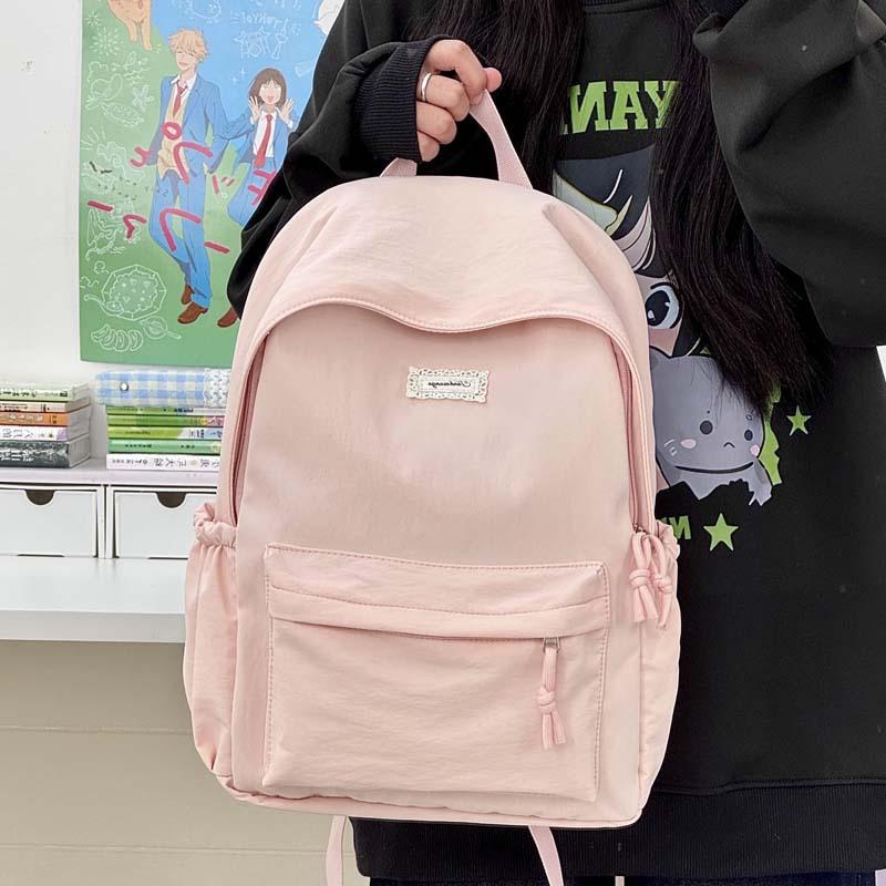 Schoolbag fashion high sense large capacity bag women's 1011 new super fire shoulder support simple casual backpack