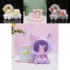 Cat Blue Cartoon Star Light Storage Creative Pen Holder Button Power Battery
