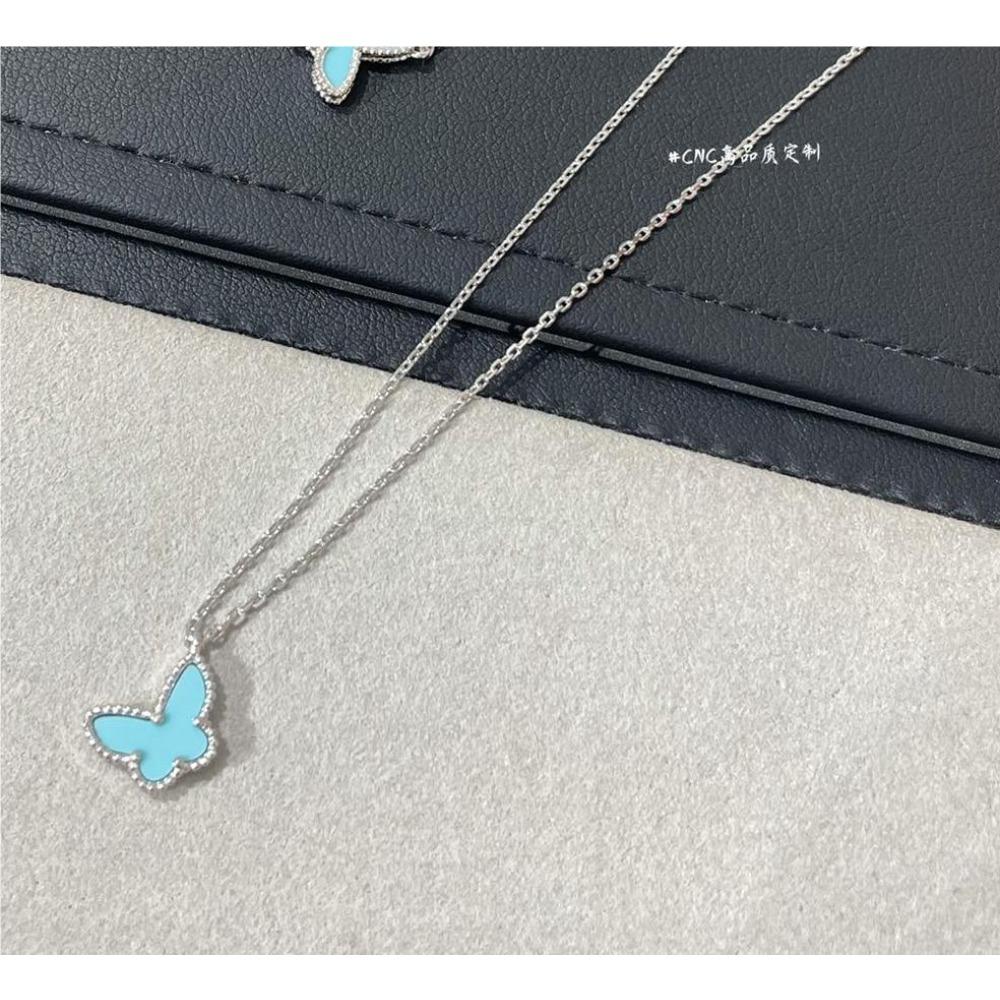 Small Butterfly Necklace Collarbone Chain Thickened Electroplated Rose Gold Light Luxury V Gold Plated K Gold