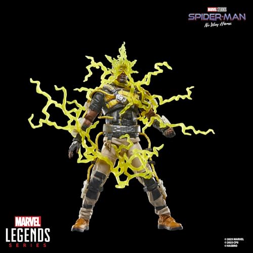 Hasbro Marvel Legends Series Electro, Spider-Man: No Way Home, Collectible 15cm Action Figure G0595, Authentic