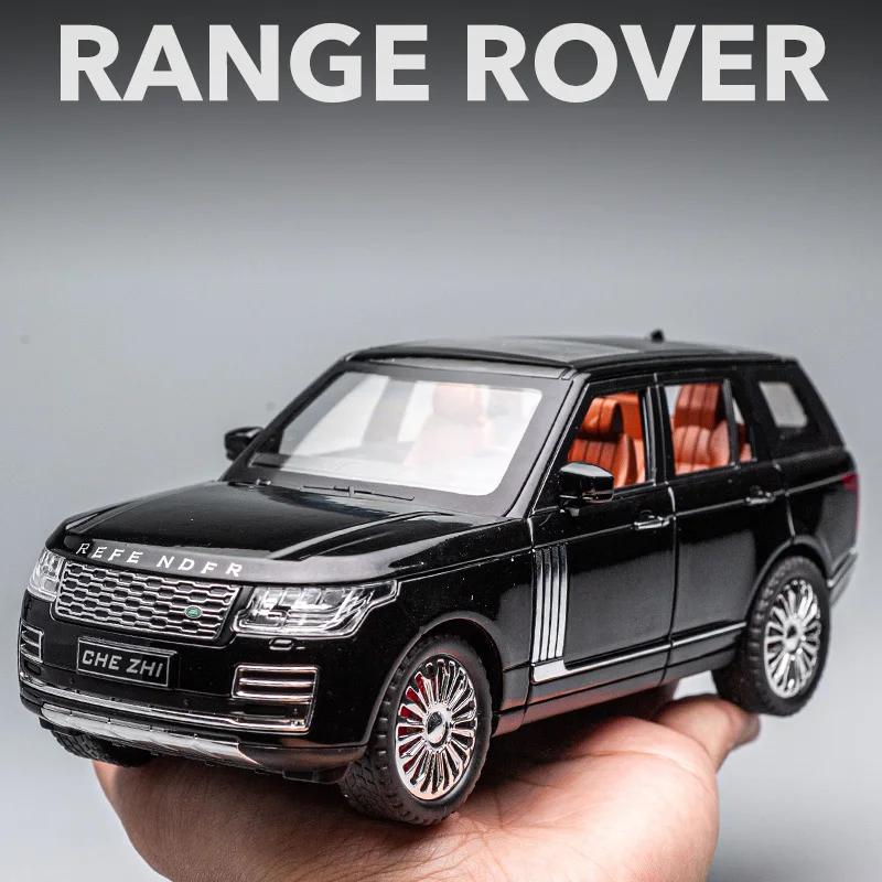 1/24 Land Rover Range Rover Внедорожник Модель автомобиля Моделирование Звук и Свет Инерционный литой автомобиль Коллекция Украшения Мальчик Игрушечная машинка Подарки