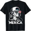 USA Benjamin Franklin 'Merica 4 lipca Zabawna Patriotyczna Koszulka